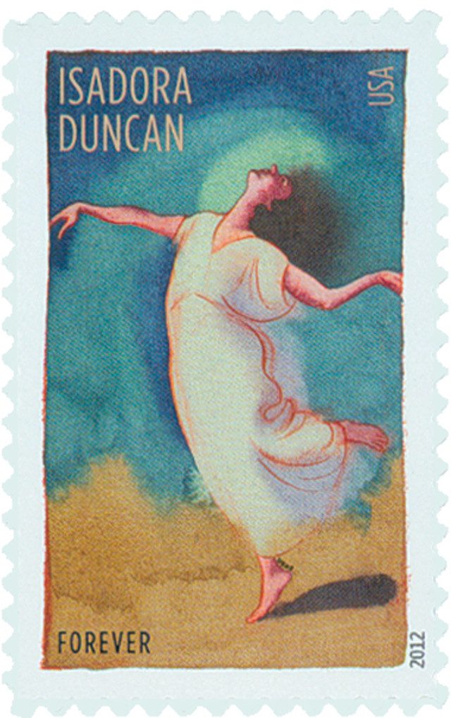 #4698 - 2012 First-Class Forever Stamp - Innovative Choreographers: Isadora Duncan