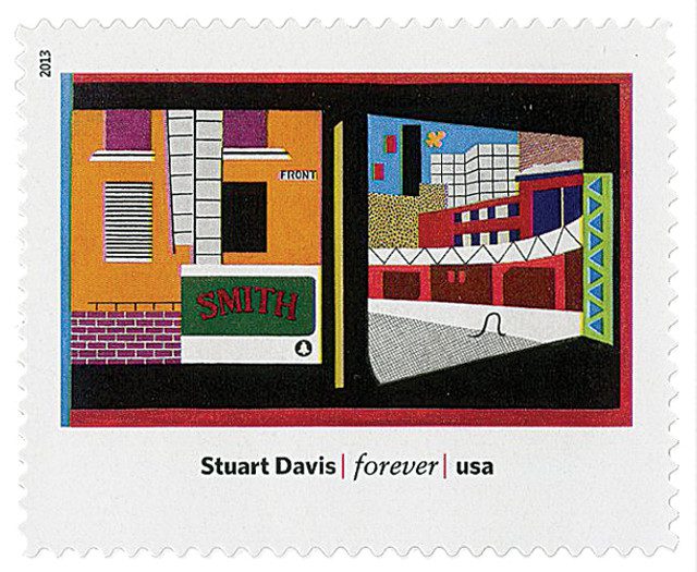 #4748c - 2013 First-Class Forever Stamp - Modern Art in America: Stuart Davis' "House and Street"