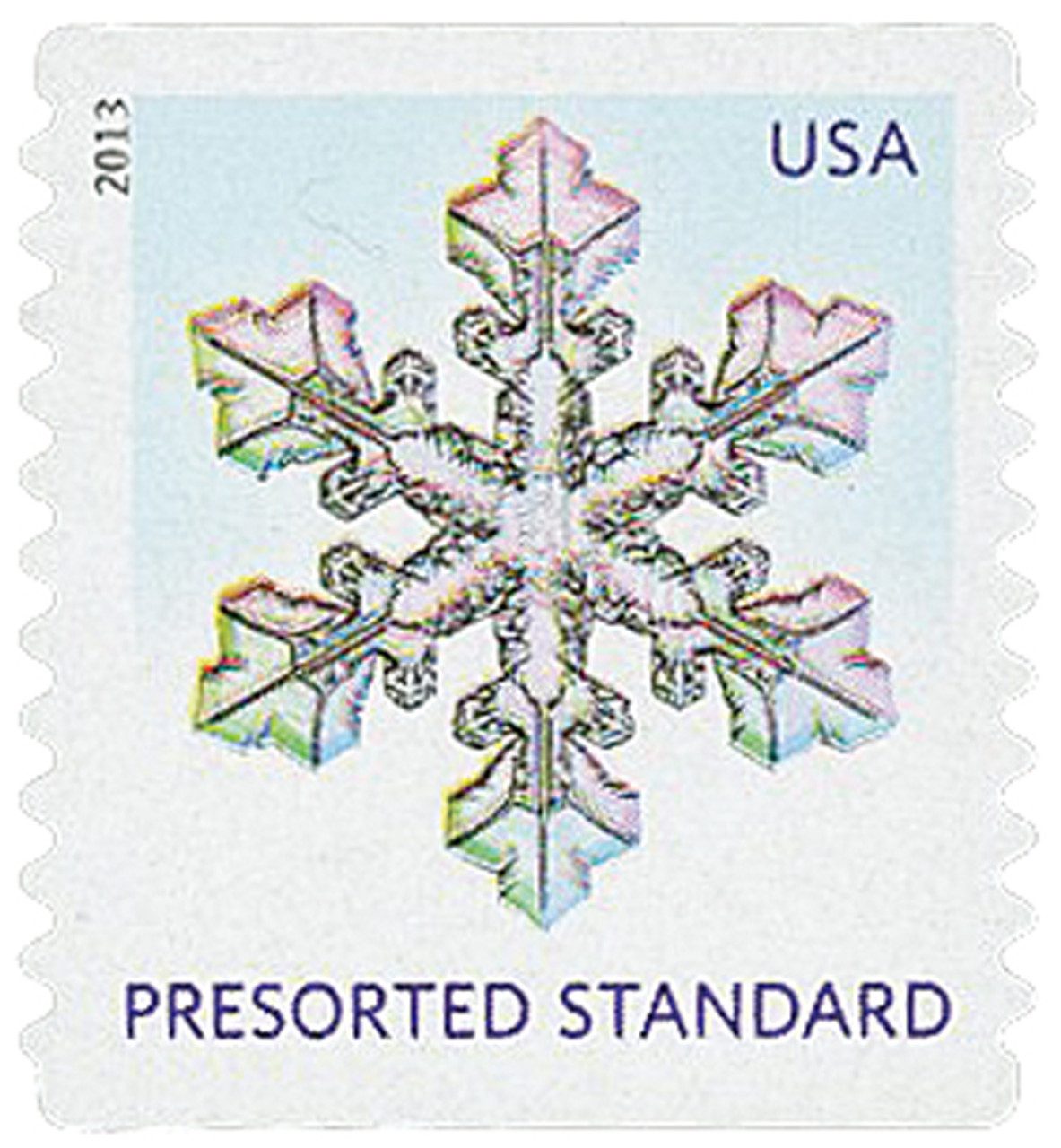 # 4811 - 2013 10c Snowflakes: Wide Tips