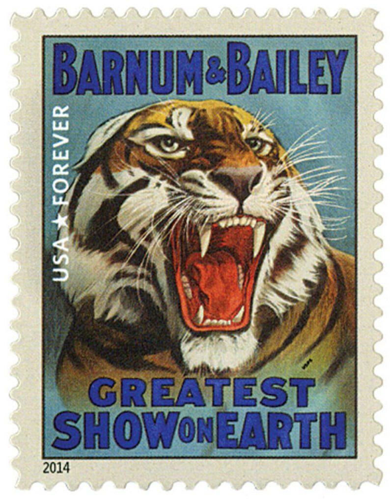 2014 49¢ Vintage Circus Posters: Barnum & Bailey Tiger