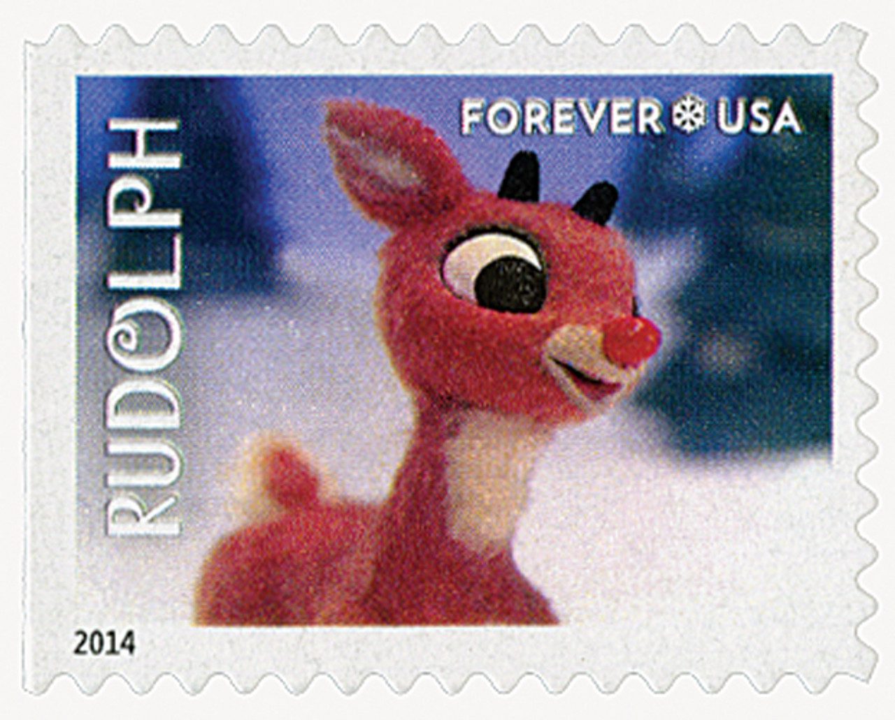 # 4946 - 2014 First-Class Forever Stamp - Rudolph the Red-Nosed Reindeer: Rudolph