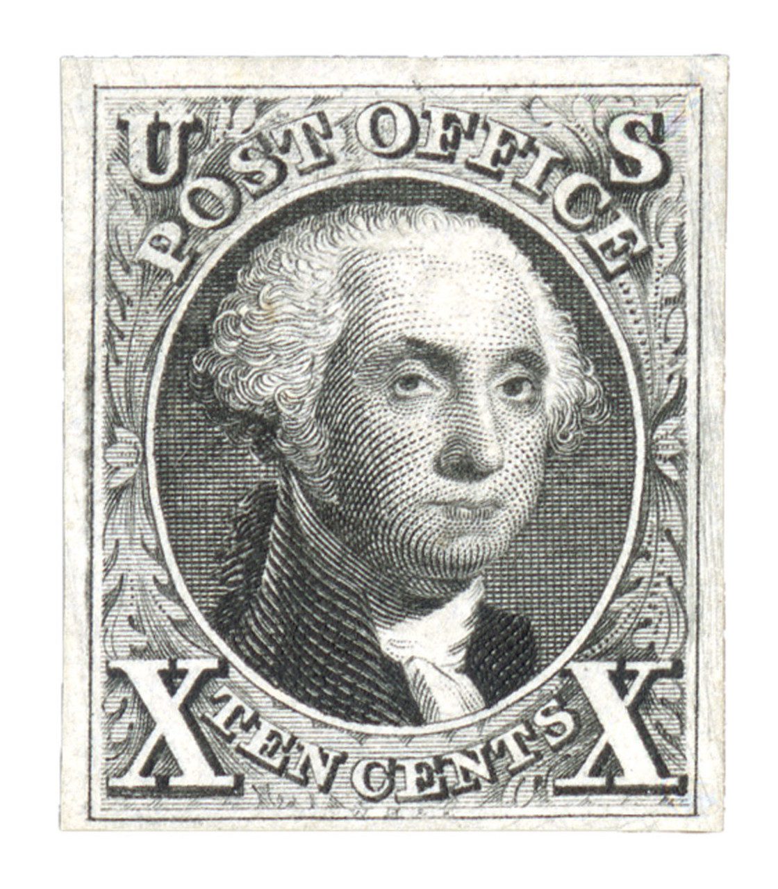 # 4 - 1875 10c Washington, imperforate