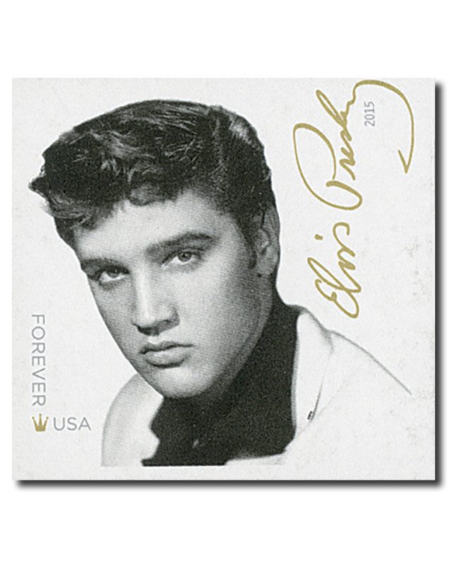 #5009a - 2015 First-Class Forever Stamp - Imperforate Music Icons Series: Elvis Presley