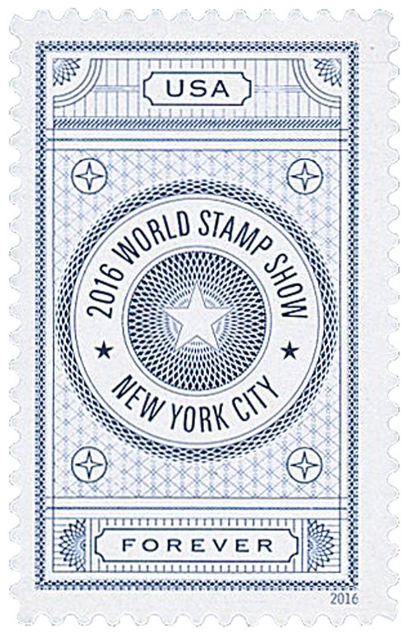 2016 47c World Stamp Show Blue Vignette