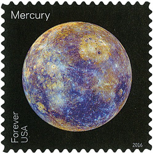 #5069
2016 First-Class Forever Stamp - Views of Our Planets: Mercury