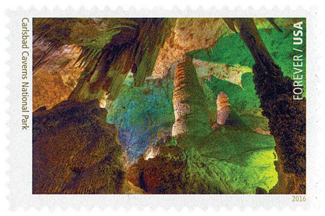 #5080o - 2016 First-Class Forever Stamp,National Parks Centennial: Carlsbad Caverns National Park