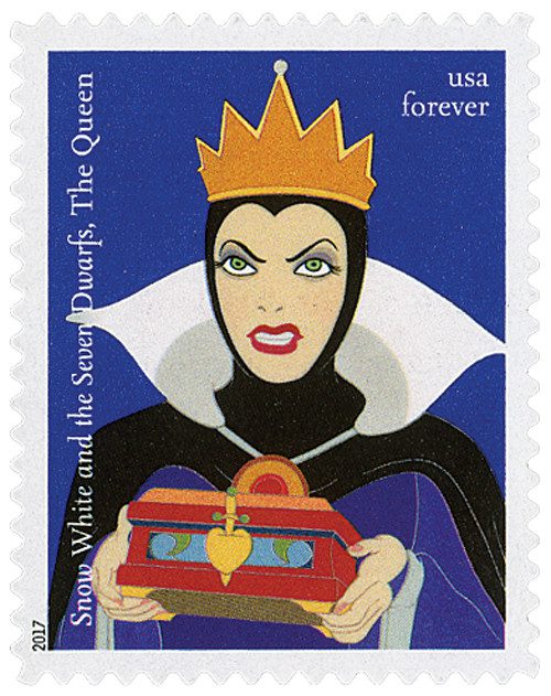 #5213 - 2017 First-Class Forever Stamp - Disney Villains: The Queen from "Snow White and the Seven Dwarfs"