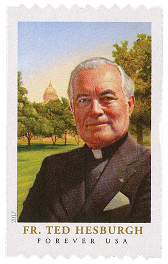 #5242 - 2017 First-Class Forever Stamp,Father Theodore Hesburgh (coil)