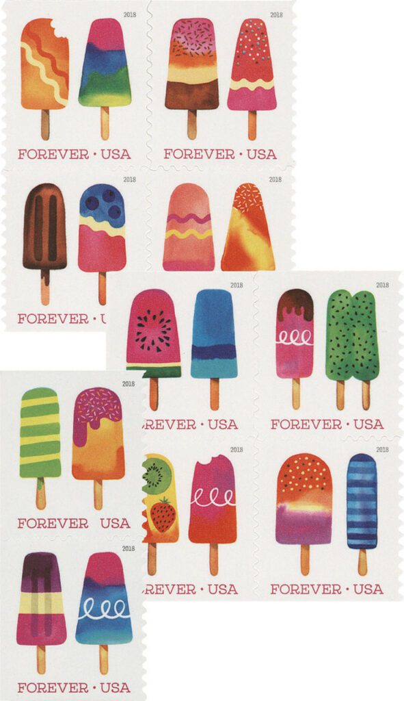 #5285-94
2018 First-Class Forever Stamp - Frozen Treats