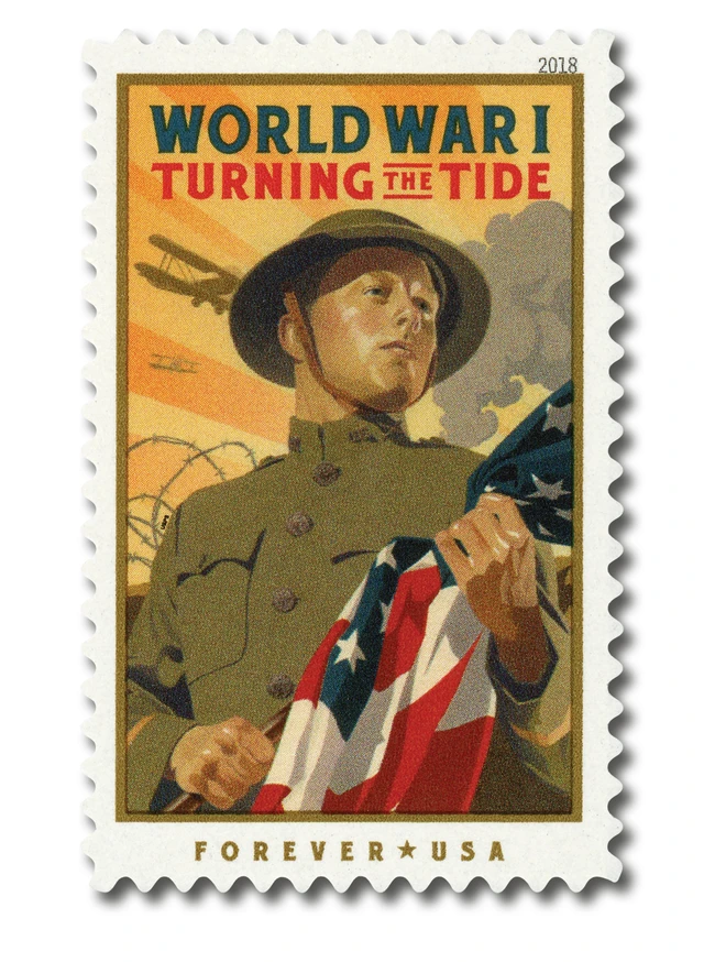 #5300
2018 First-Class Forever Stamp - World War I: Turning the Tide