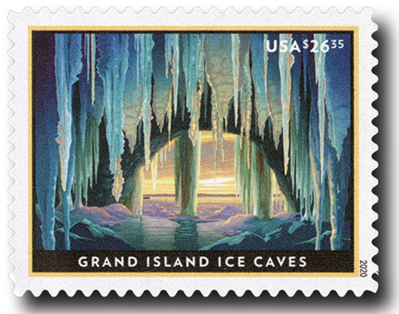 # 5430 - 2020 $26.35 Grand Island Ice Caves, Express Mail