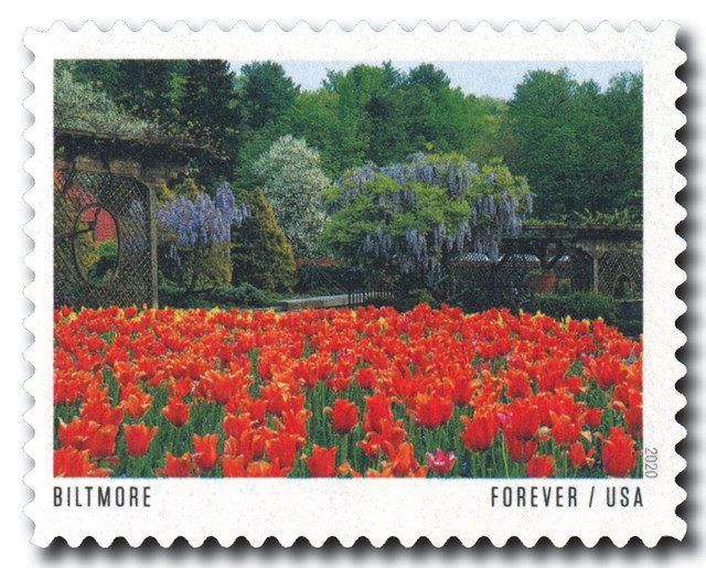 #5467 - 2020 First-Class Forever Stamp,American Gardens; Biltmore Estate Gardens, NC