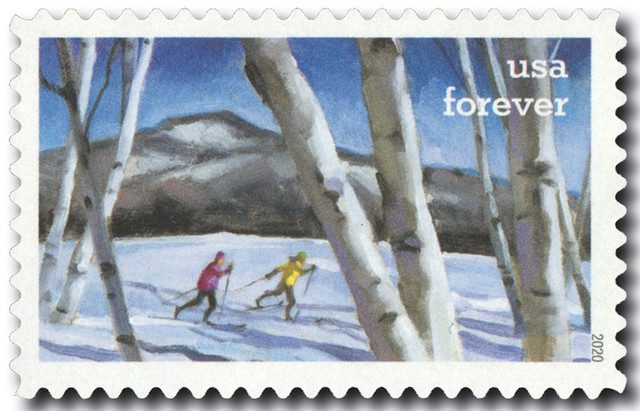 #5479 - 2020 First-Class Forever Stamps - Enjoy the Great Outdoors: Cross-Country Skiing