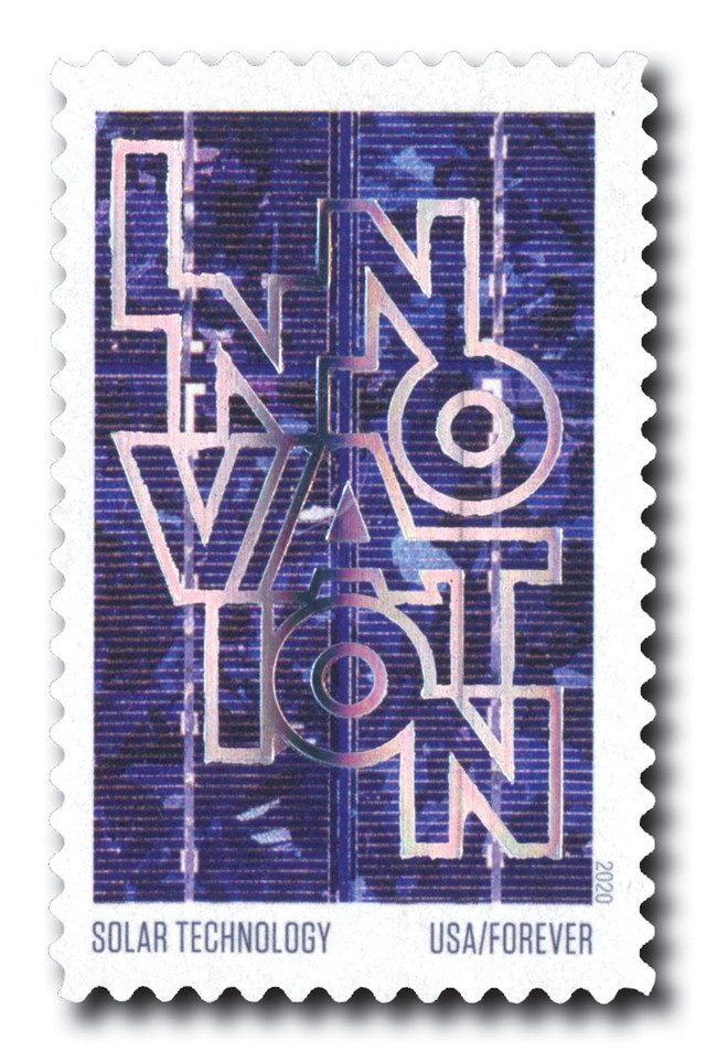 #5518 - 2020 55c First-Class Forever Stamps - Innovation: Solar Technology