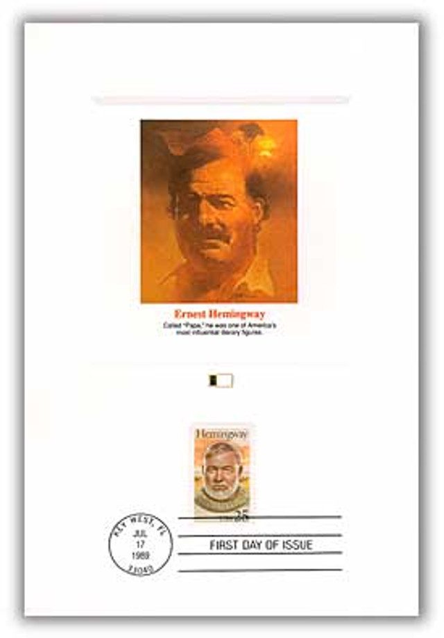 #55759 - 1989 Ernest Hemingway Proofcard