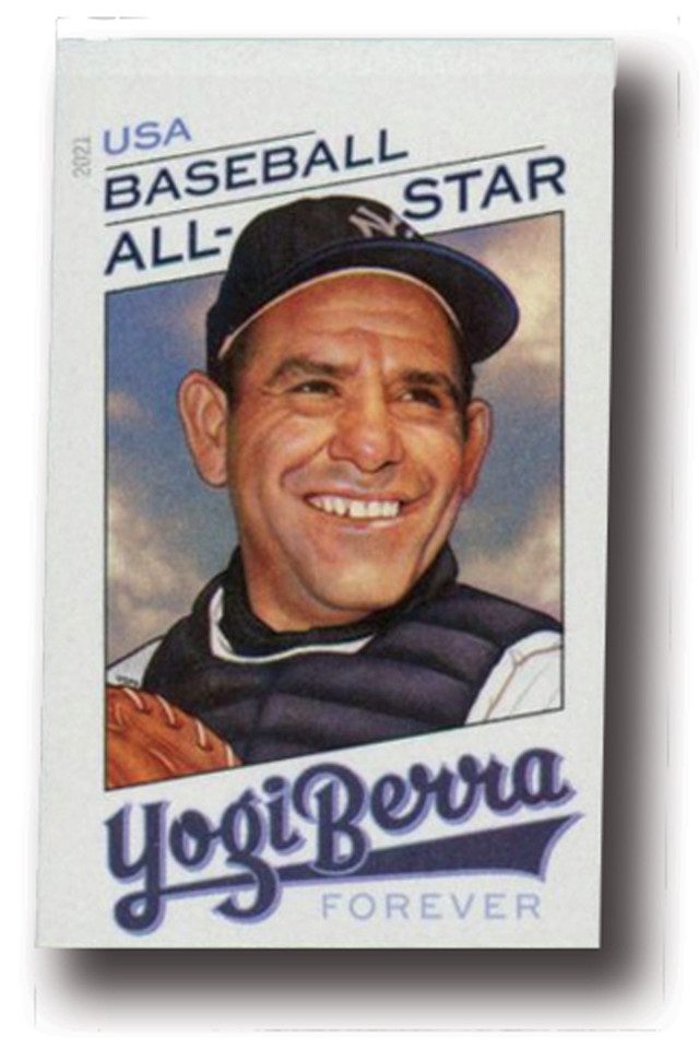 #5608a - 2021 First-Class Forever Stamp,Imperforate Yogi Berra