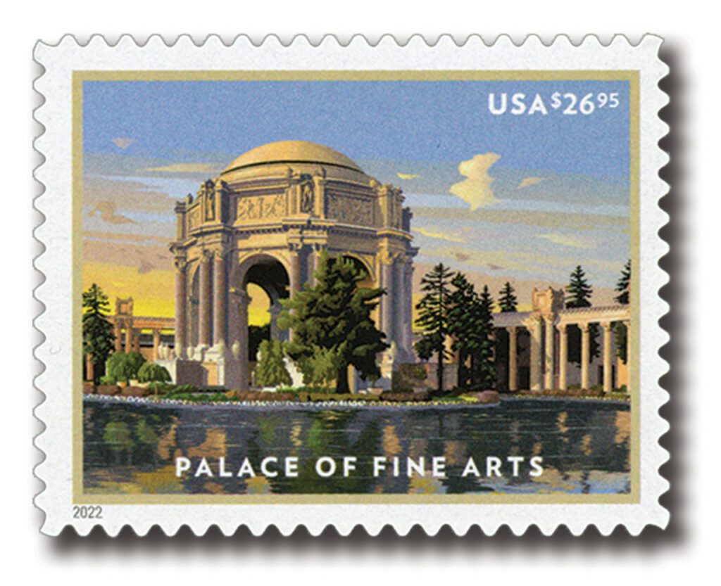 #5667
2022 $26.95 Palace of Fine Arts, San Francisco, California, Express Mail