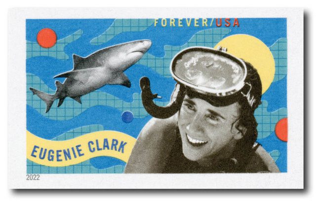 #5693a - 2022 First-Class Forever Stamp,Imperforate Eugenie Clark