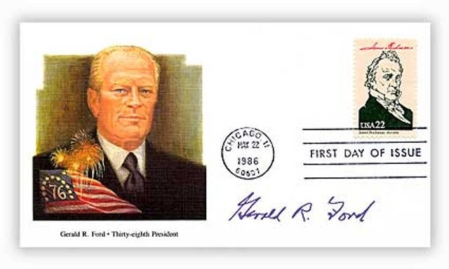 #57343B - 1986 22c Cover With President Gerald Ford Cachet