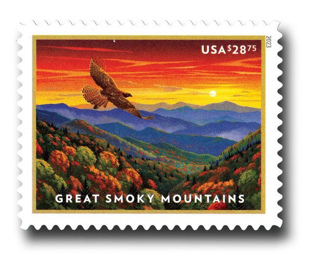 #5752 - 2023 $28.75 Great Smoky Mountains, Tennessee and North Carolina, Express
