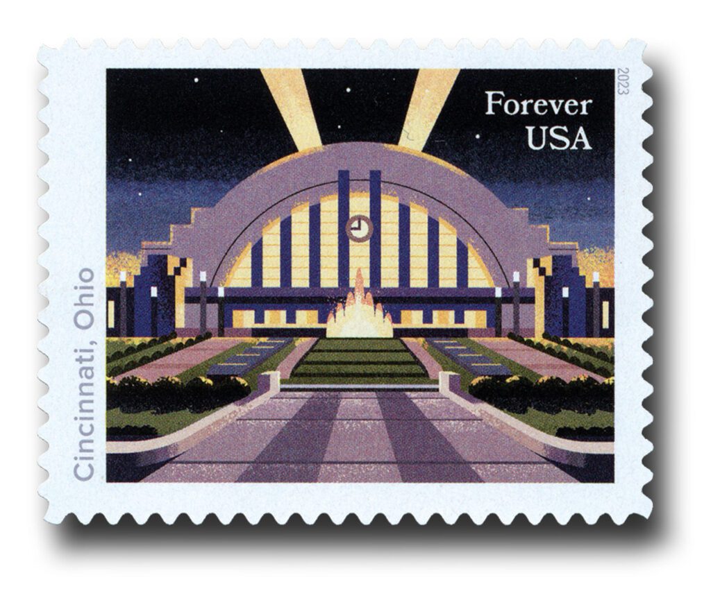 #5762 - 2023 First-Class Forever Stamp - Historic Railroad Stations: Union Terminal, Cincinnati, Ohio