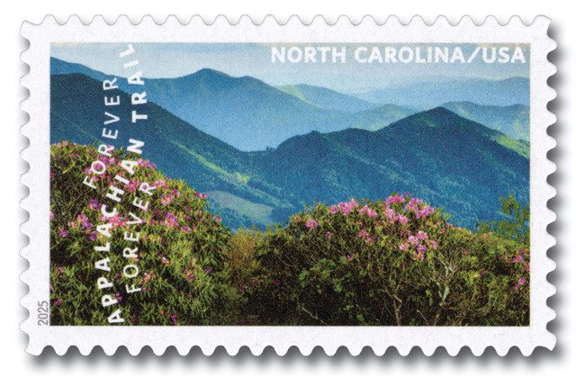 #5960j - 2025 First-Class Forever Stamp - Appalachian Trail: Blue Ridge Mountains, North Carolina