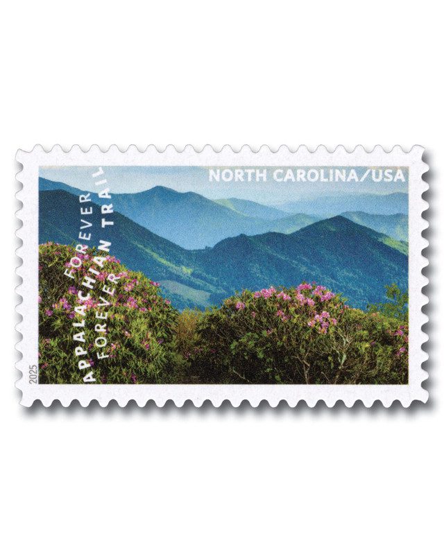 #5960j - 2025 First-Class Forever Stamp - Appalachian Trail: Blue Ridge Mountains, North Carolina