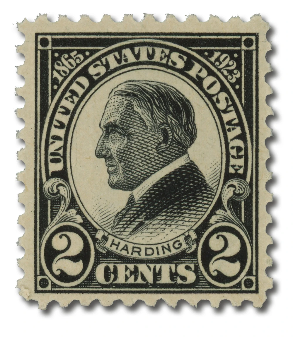 #610
1923 2c Warren G. Harding, Black, Perf. 11