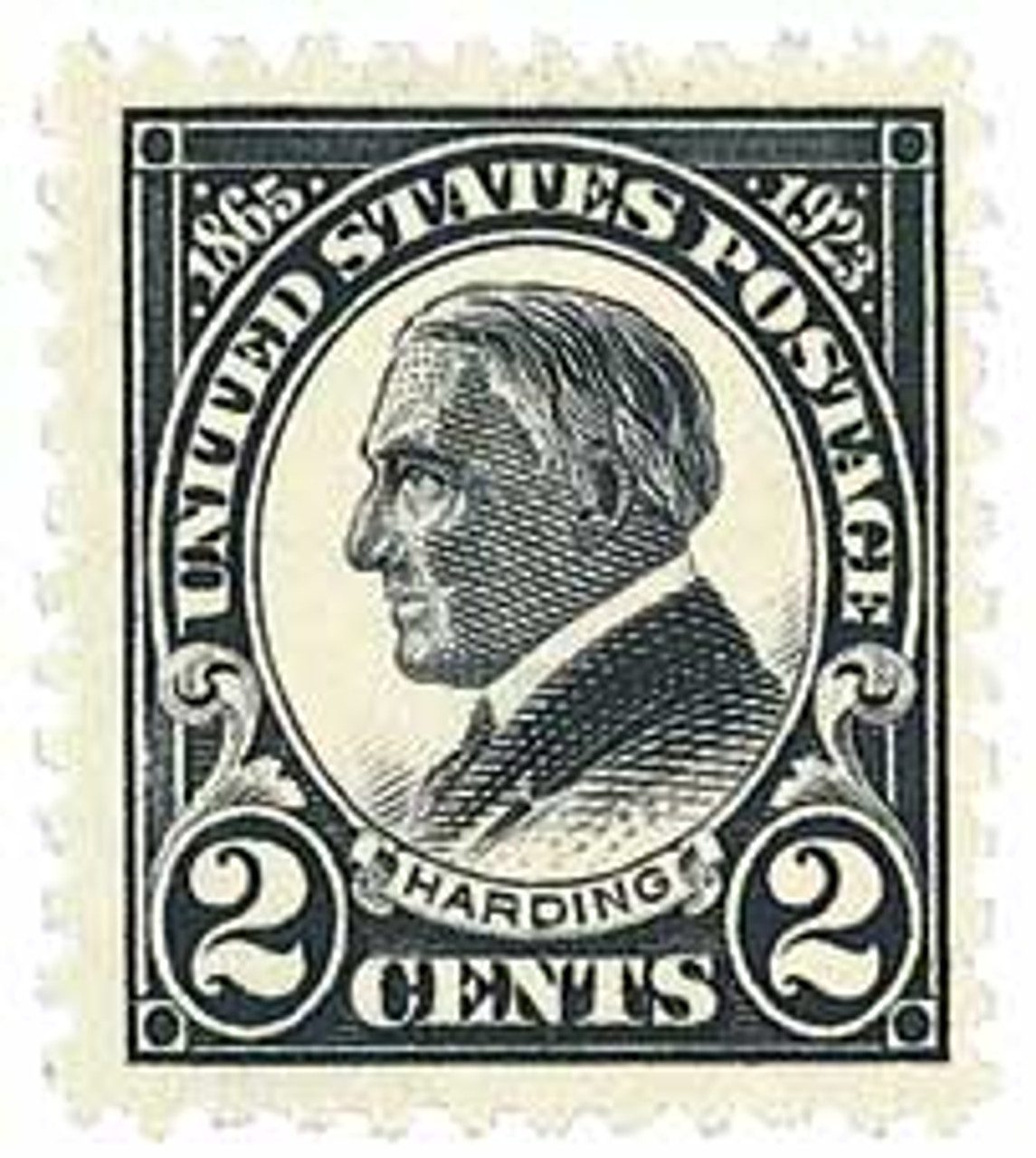 1923 2¢ Harding Memorial Issue Perforated 11