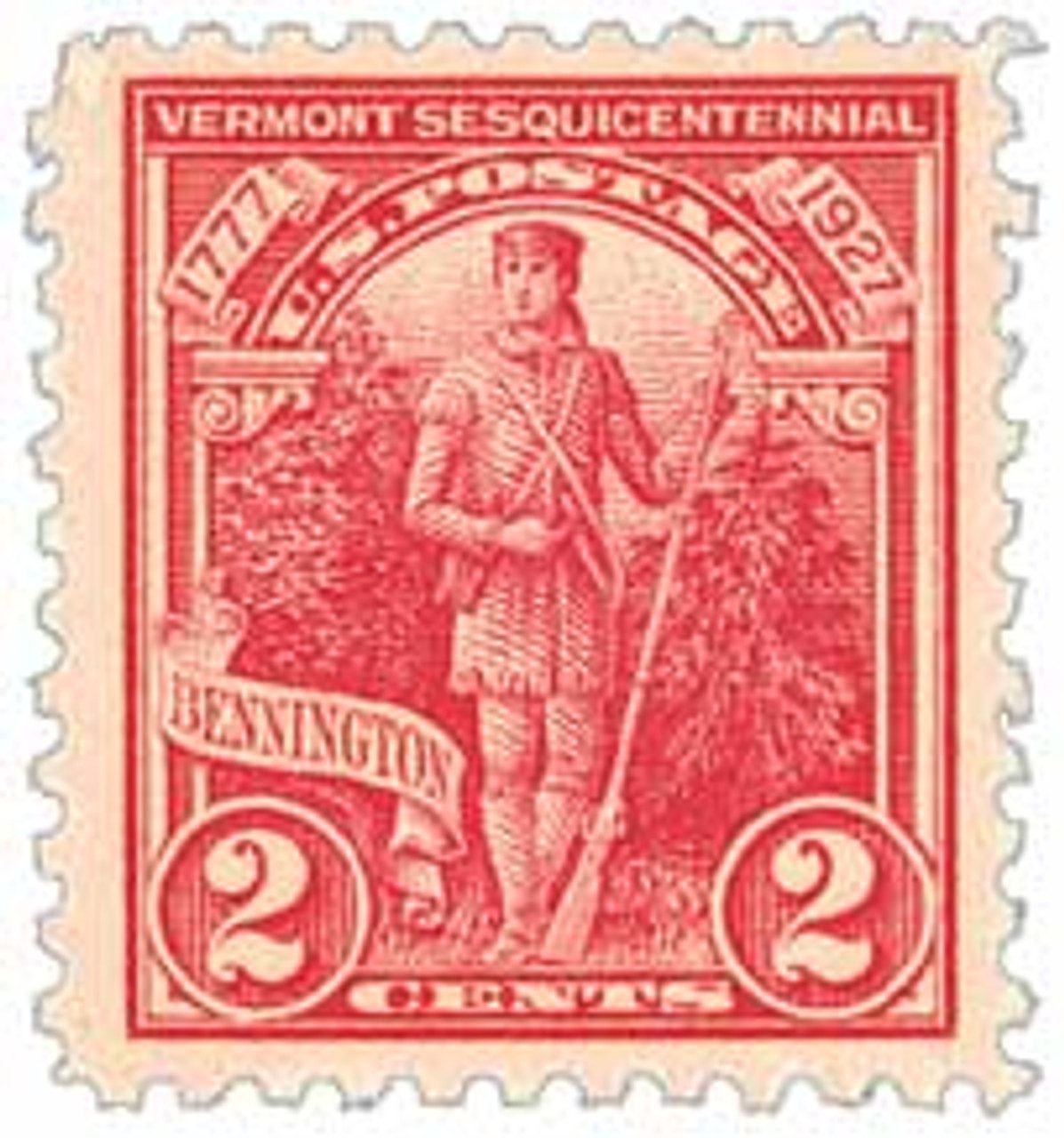 1927 2¢ Vermont Sesquicentennial