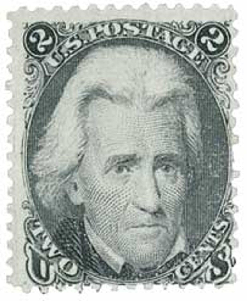 1863 2¢ Jackson, black