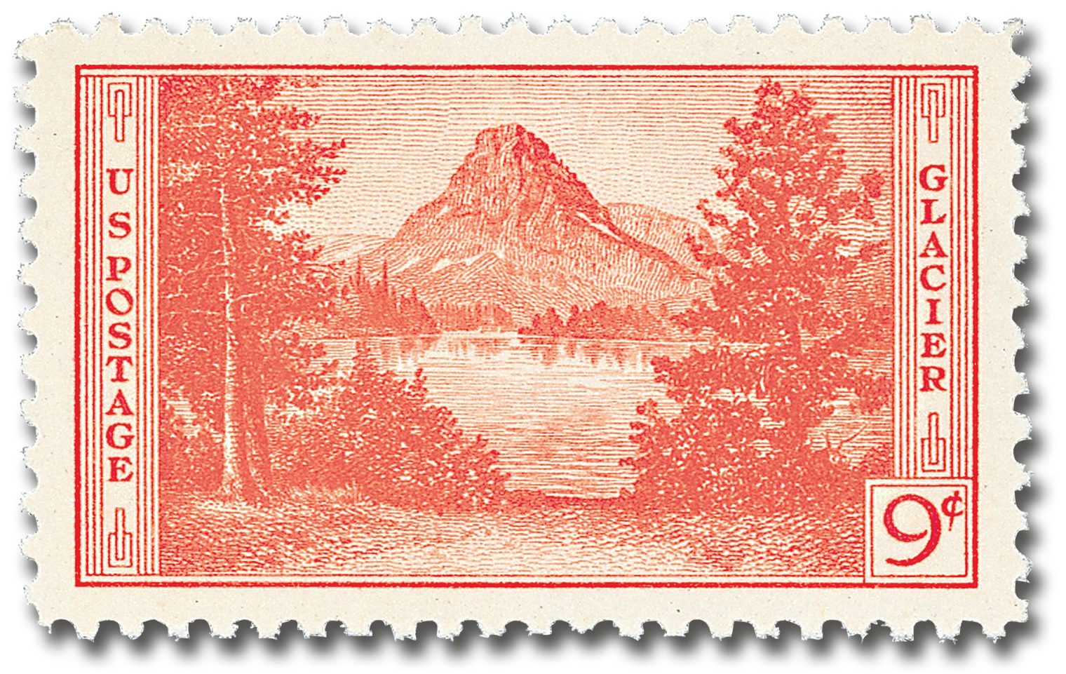 #748 - 1934 9c National Parks: Glacier National Park, Montana