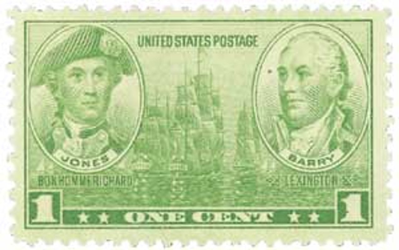 1936 1¢ John Paul Jones and John Barry