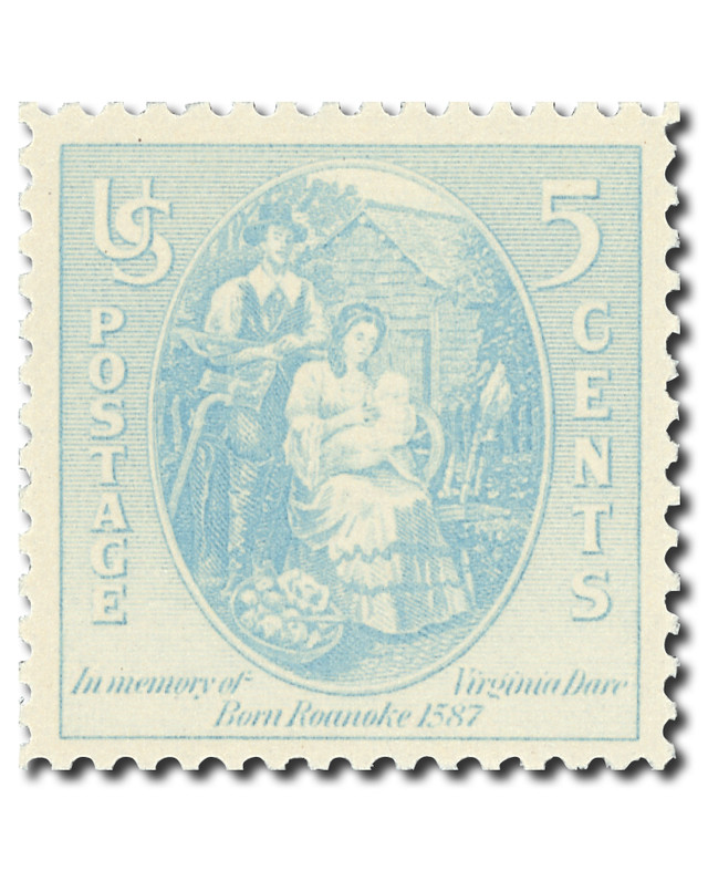 #796
1937 5c Virginia Dare, Gray Blue