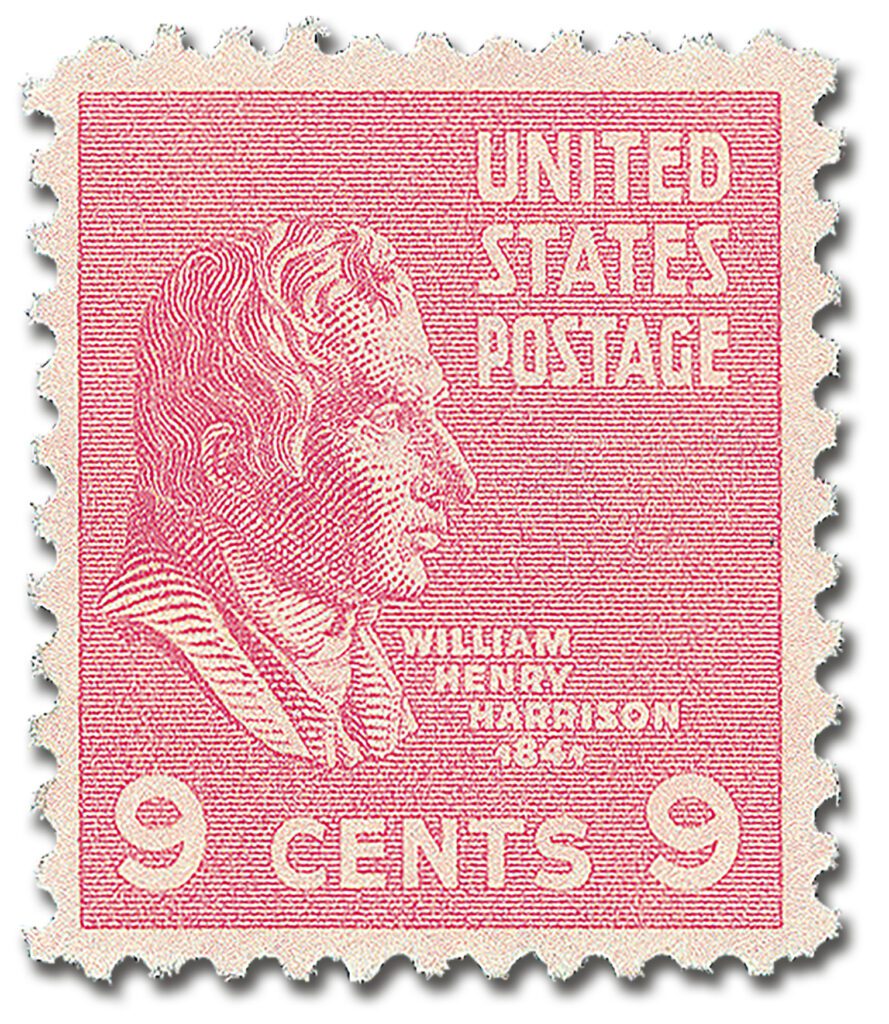 #814
1938 9c William Henry Harrison, Rose Pink