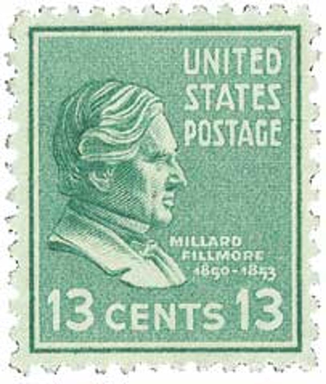 # 818 - 1938 13c Fillmore, green