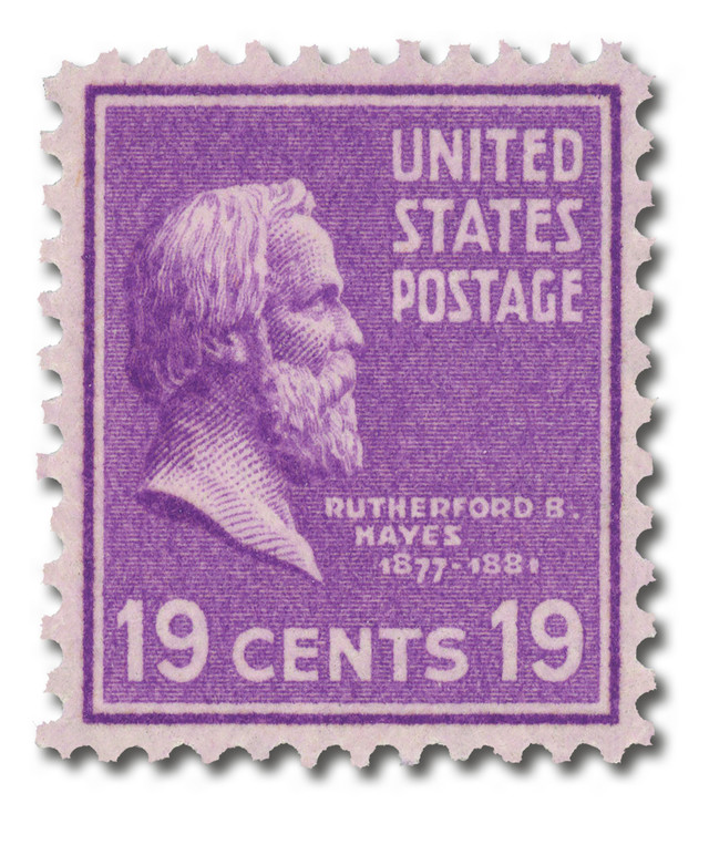 # 824 - 1938 19c Hayes, purple
