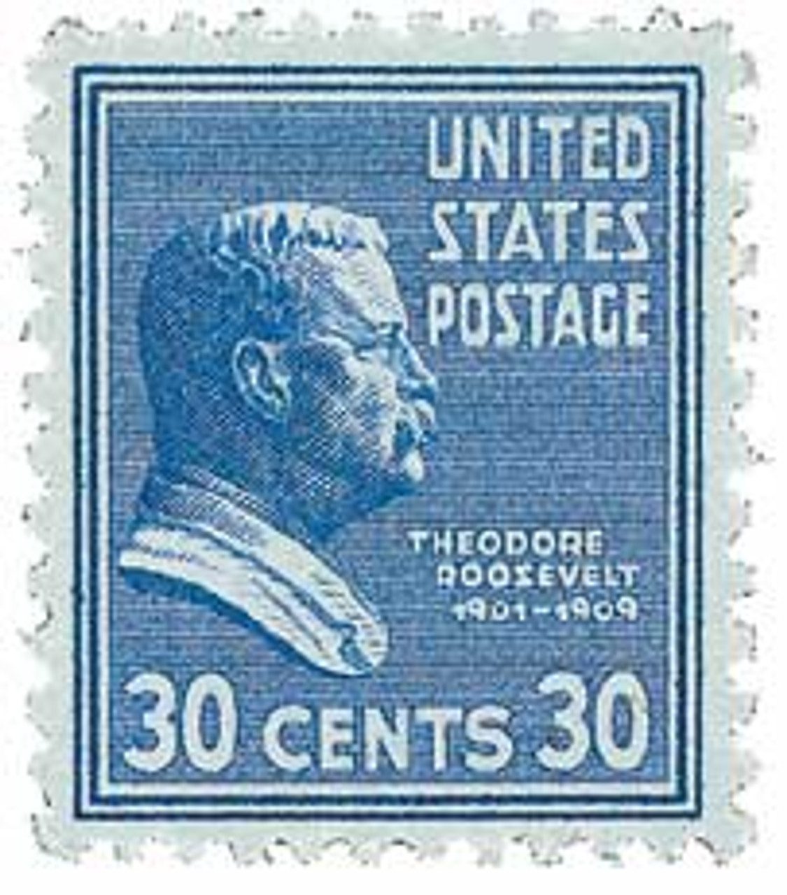 1938 30¢ Theodore Roosevelt, blue