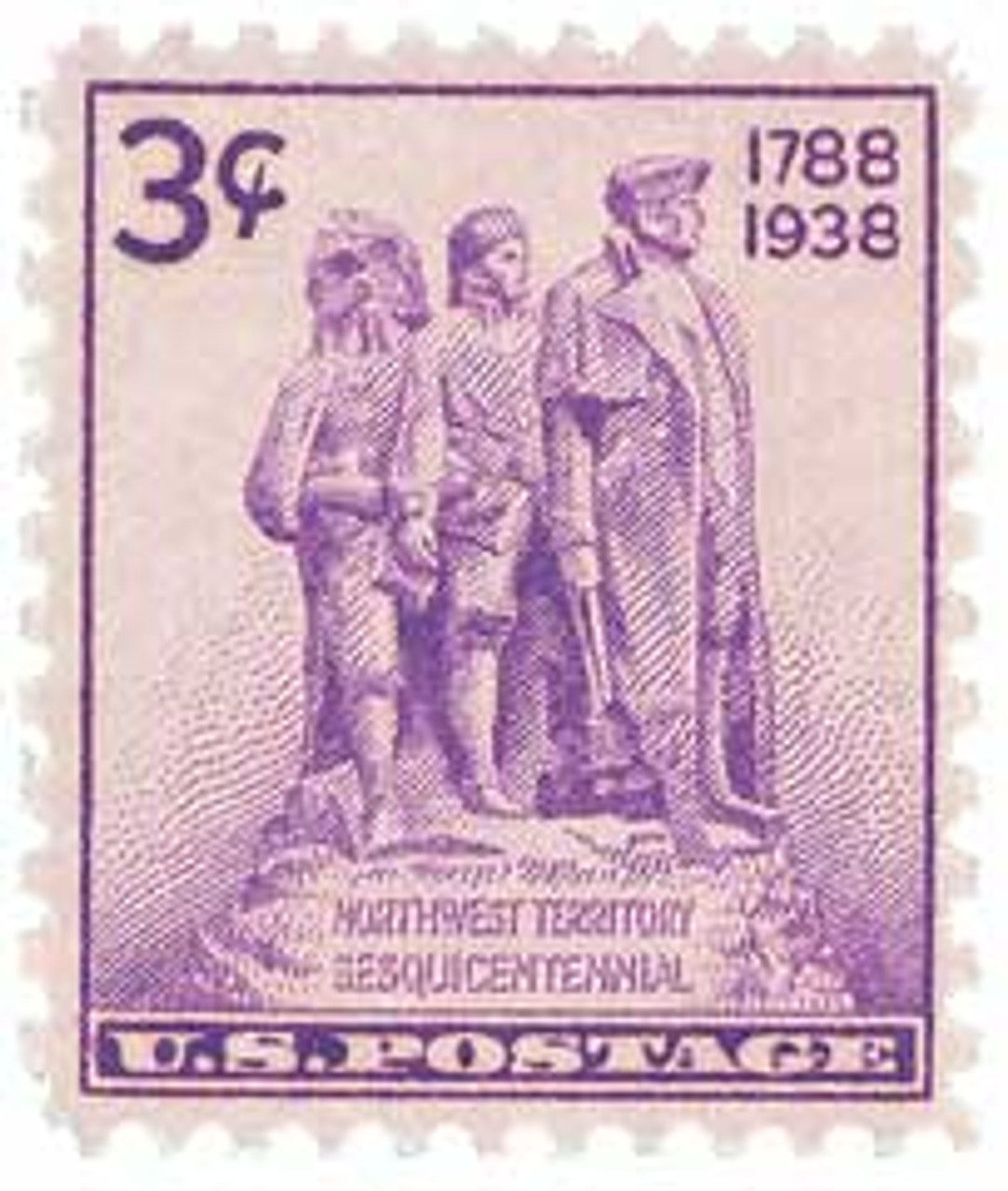 # 837 - 1938 3c Northwest Territory Sesquicentennial