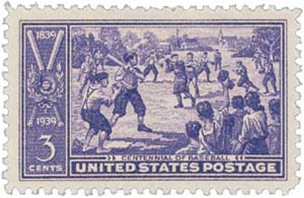 # 855 - 1939 3c Baseball Centennial