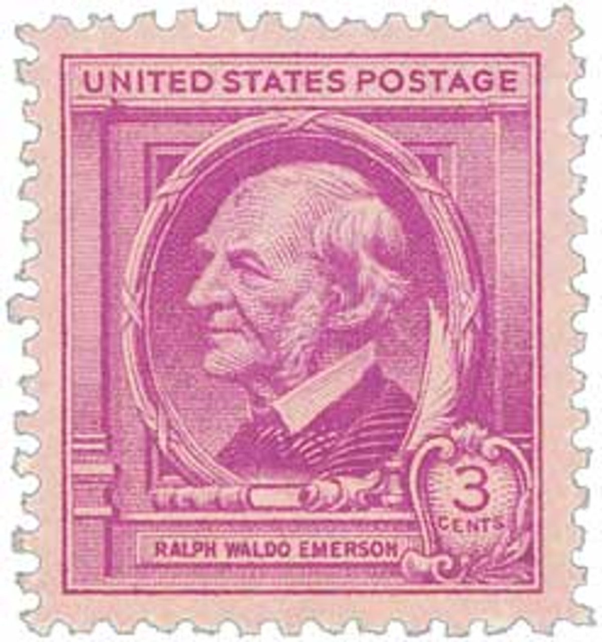 # 861 - 1940 Famous Americans: 3c Ralph Waldo Emerson