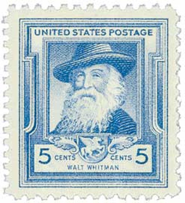 #867 - 1940 Famous Americans: 5c Walt Whitman