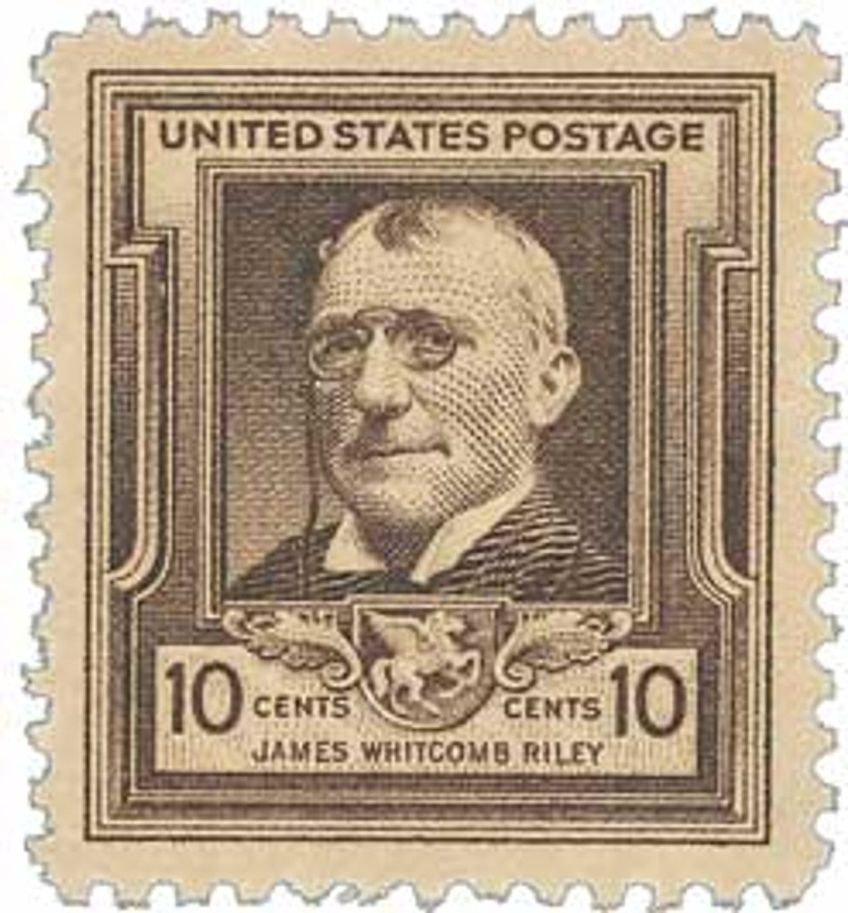 # 868 - 1940 Famous Americans: 10c James Whitcomb Riley
