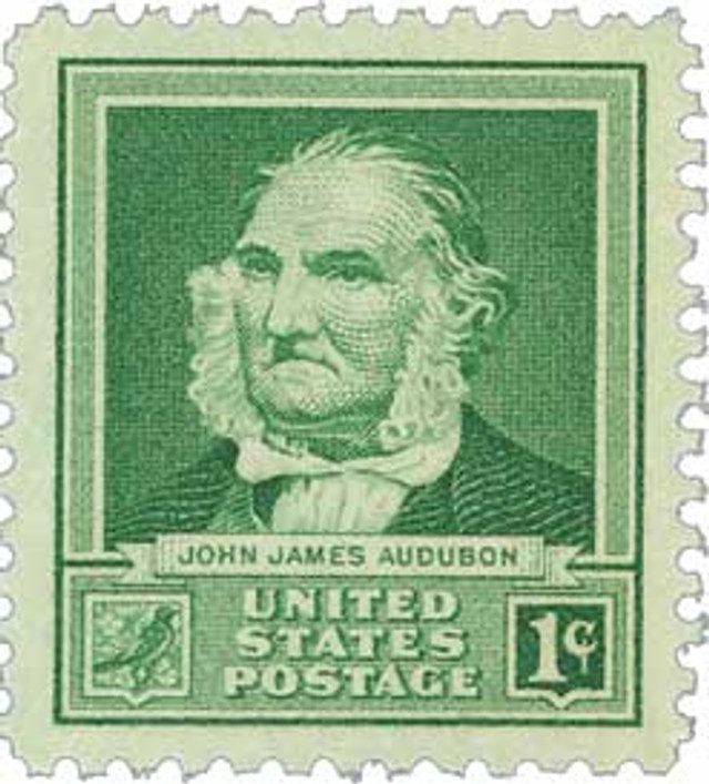 #874 - 1940 Famous Americans: 1c John James Audubon