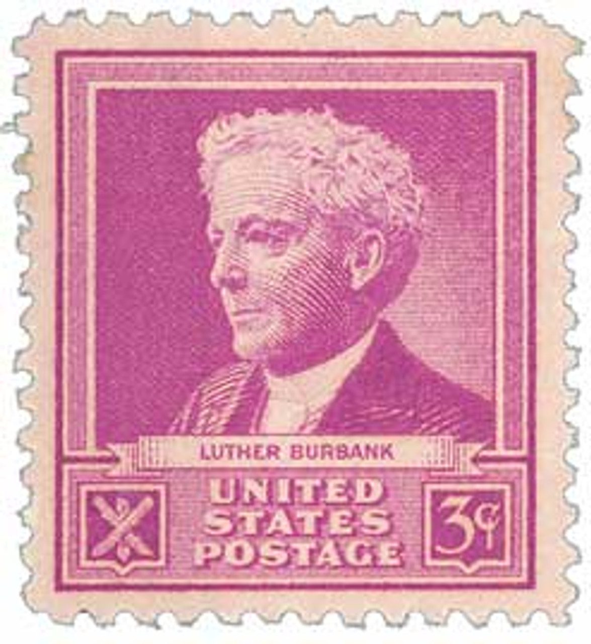 # 876 - 1940 Famous Americans: 3c Luther Burbank