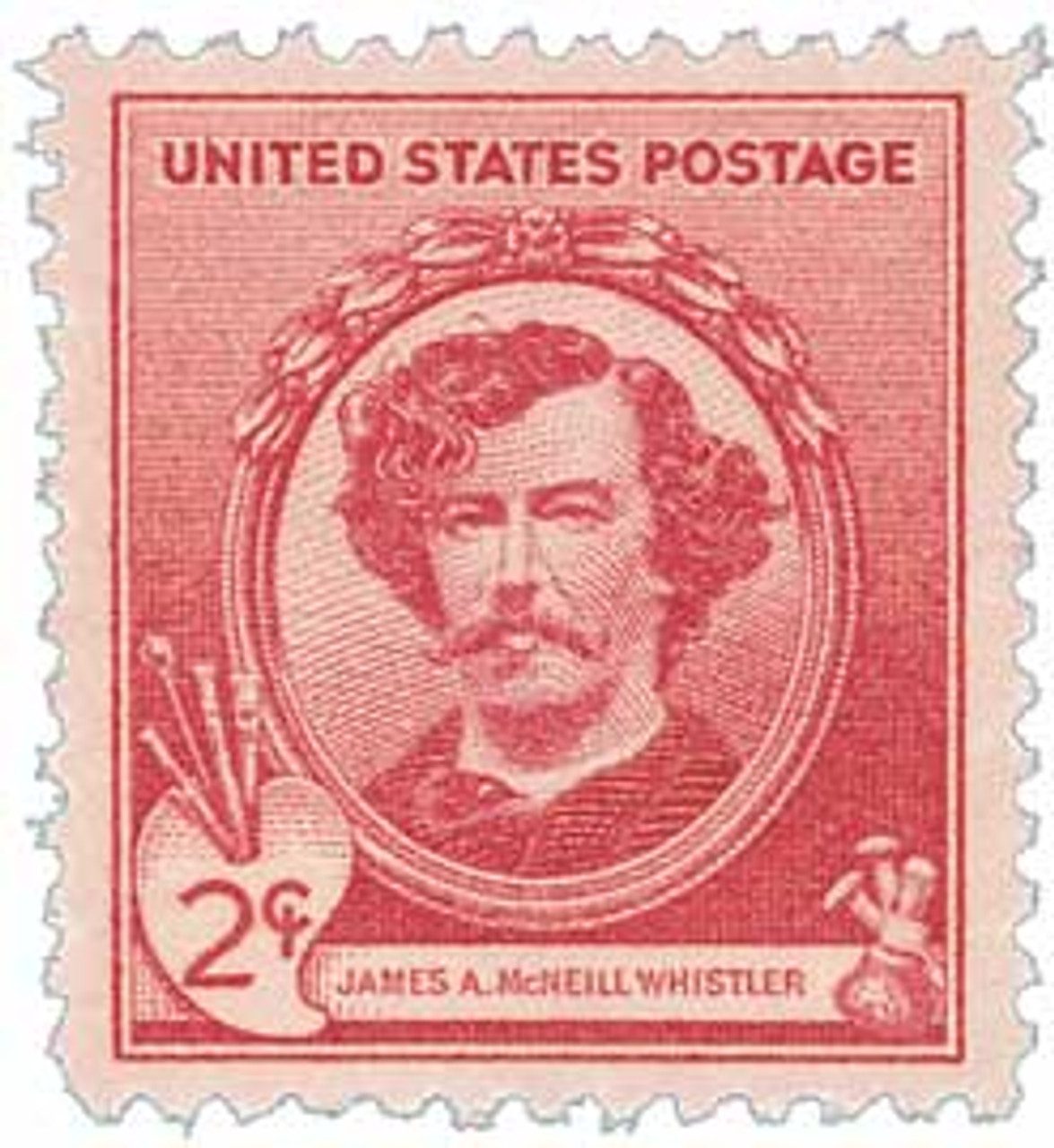 #885 - 1940 Famous Americans: 2c James A. McNeill Whistler