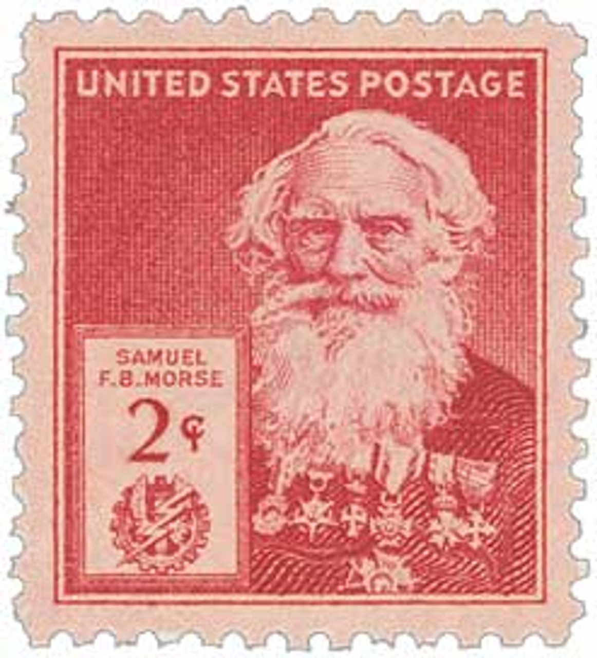 # 890 - 1940 Famous Americans: 2c Samuel Morse