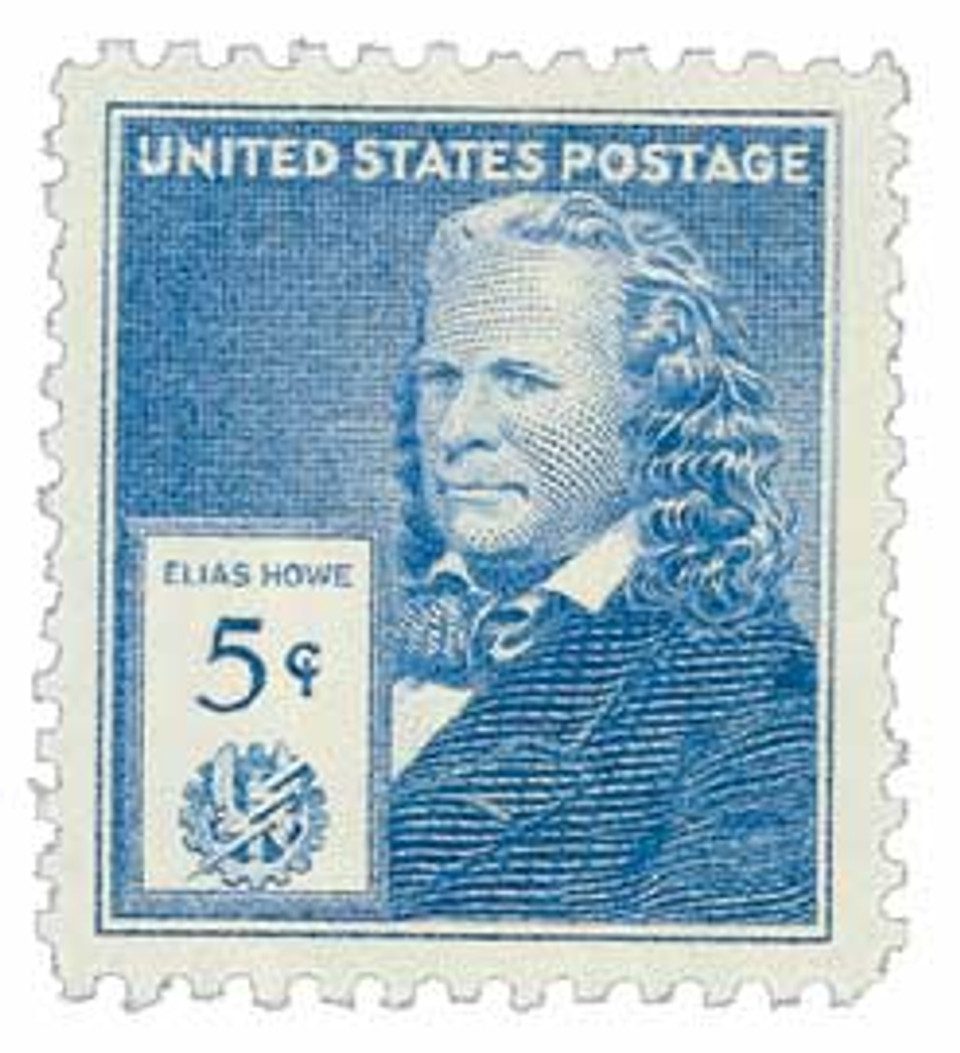 1940 Famous Americans: 5¢ Elias Howe