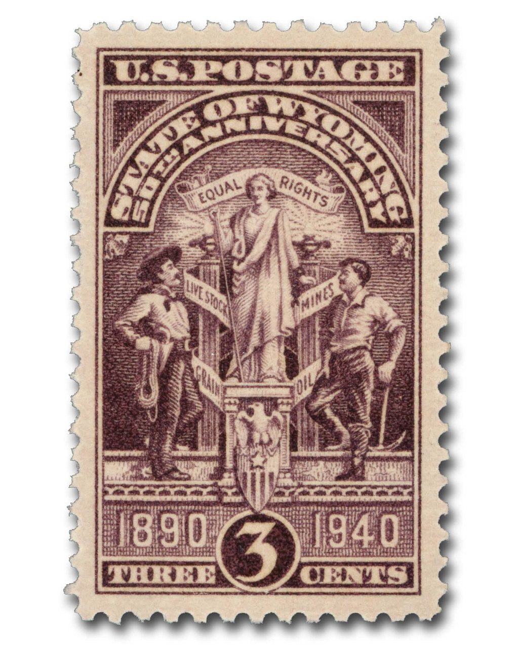 1940 3¢ Wyoming Statehood