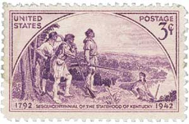 #904 - 1942 3c Kentucky Statehood